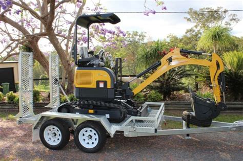 mini excavator trailer for sale au|gooseneck trailers towing mini excavators.